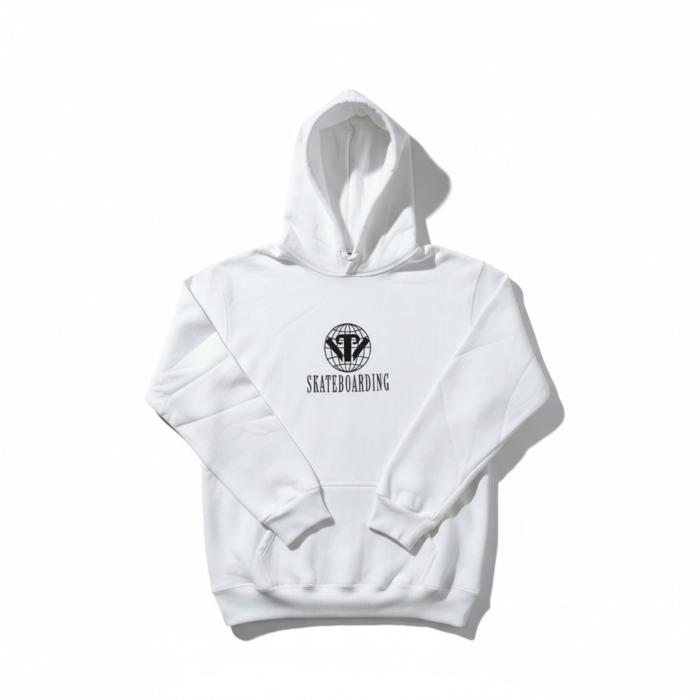 WHITE HOODIE - LOGO