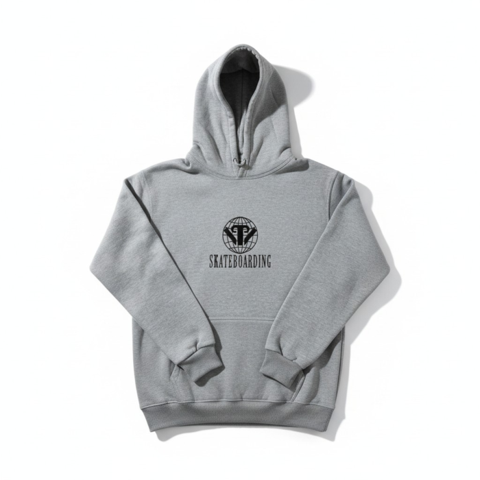 GRAY HOODIE - LOGO