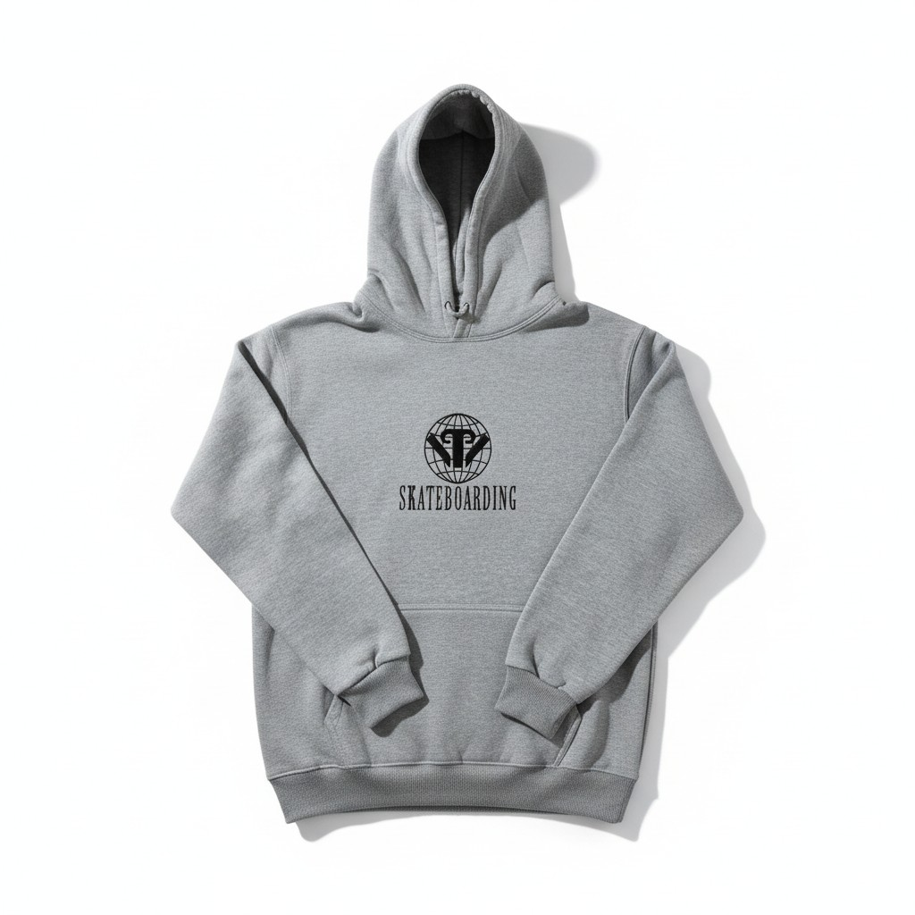 GRAY HOODIE - LOGO